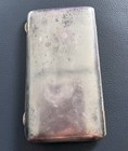 Vintage E g  Webster   Son Sterling Silver Cigarette Case Gold-washed Interior