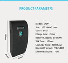 Bluetooth Hands Free Car Kit Speakerphone Sun Visor Wireless Speaker Phone Black