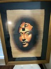 Ancient Egyptian Papyrus Original Signed Painting By Monsef Labib Huge 4ft X 3ft