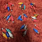 Lot Of 42 Vintage Christmas C6 Ge Mazda Japan Light Bulb Ribbed Cone Untested