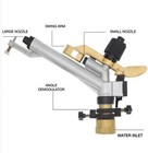 Impact Irrigation Sprinkler  Large Area  360 Adjustable  1 5  Internal Thread