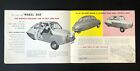 1958 - 1962 Nobel 200 Micro Car Sales Brochure Photos Specifications Feature Vtg