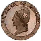 Liberia  1862 2 Cents Pcgs Pr65     Sole Finest Known  World Coins Superstar