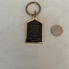 Vtg Enamel Zodiac Scorpio 2 Side Key Ring 