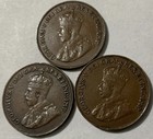 1922 1923 1925 Canada Small Cent Brown Diamonds