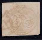 Momen  Brazil Sc  1 Imperf Bullseye Used Lot  68090 