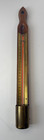 Rare Antique Taylor Hanging Wood Thermometer Temperature Gauge Brass metal