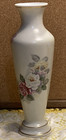 Vintage Norleans Hand Painted Roses White Porcelain Flower Bud Vase 8 h - Japan