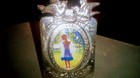 Vintage Elias      Usa Fine Pewter Miniature 1984 Picture Frame 2    With 2 Birds New