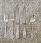 Sterling Silver Stieff Rose Repousse 8-4pc Place Settings  50pcs  Plus Box 