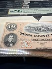 18xx  10 Pennsylvania Obsolete Note Tioga County Bank Proof  Pmg 63epq