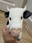 Rare Hansa Cow Plush Toy  Black white 16  Standing Laying Stuffed Animal