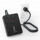 14-in-1 Us Power Strip Surge Protector 8 Ac Outlets 6 Usb Ports  2x Type C Port 