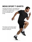 Coofandy Men s Workout T-shirts 3 Pack Quick Dry Moisture Wicking Crew Neck