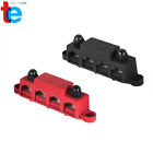4 Post Bus Bar Power Distribution Block 12v 250a 5 16    3 8   Black   Red