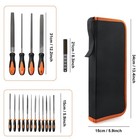 17pcs Metal File Set With Carry Case Premium Grade Drop Forged Alloy Steel File