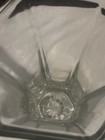 Vintage Glass Vase Hoosier 4040  6 Sided Hexagon Clear Vase 9  Tall