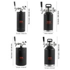 Vevor Pressurized Growler Mini Beer Keg Draft Beer Growler Home