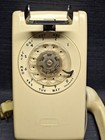 Vtg Bell Systems Western Electric Rotary Wall Phone Base 554 B2m White Beige 
