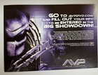 Alien Vs  Predator  2004  Collectable Promo Contest Postcard  Rare  Free S h