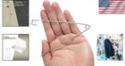 Versatile 5 Pack Of Extra Large Safety Pins - Heavy Duty For Crafts   Repairs