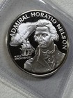 1976 Jamaica 10 Dollars Silver Proof Admiral George Rodney Low Mintage