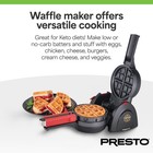Presto Stuffler Stuffed Belgian Waffle Maker Nonstick Appliance  Large  Black