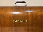 Full Size Vintage Singer Sewing Machine Bent Wood Case Top Cover Lid Only