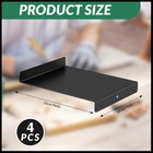 Suzile 2 Pcs Bench Hook Metal Inking Plate Linoleum Printmaking Block Black