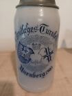 X Deutsches Turnfest Nurnberg 1903 Antique German Beer Stein 1 Liter Lidded
