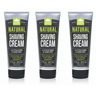 Natural Men s Shaving Cream 7 Oz - 3 Pack  Moisturizing  Sensitive Skin Formula