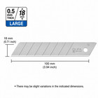Genuine Olfa Lb50k 18mm Heavy Duty Utility Knife Snap-off Razor 50 Blades