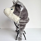 Youth Soft Plush Huskie Dog Hat 3d Blue Eyes With Warm Soft Ear Flap Winter Os