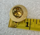 Vintage The State Of Texas Seal Lapel Hat Pin   Gold Tone W  Pewter