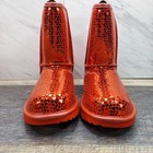 Ugg Classic Ii Gel Hearts Red Sequin Boots 1151613k Size 3 Kids New In Box