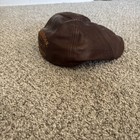 Harley-davidson Men s Vintage Brown Leather Newsboy Cap Size Xl