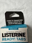 Listerine Ready  Tabs Chewable Mint Tablets  Clean Mint Flavor  24 Ct