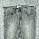 Free People Jeans Womens 30 Gray Faded Skinny Ankle Stretch Cotton Denim Pants