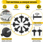 Pop Rivets Assortment Kit  250pcs Large Flange Aluminum Rivets  11 Sae Sizes Fla