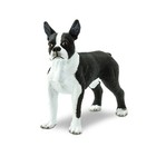 Boston Terrier Miniature Animal Dog Safari Collectible Toy Figurine 2 5 l 1 75 h