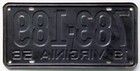 1956 Virginia License Plate