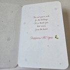 Christmas Card Thank You Bird On Glittery Snowy Berry Branch For You