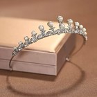 Bridal Headpiece  Wedding Crown  Royal Princess Tiara  Cubic  Crystal Crown