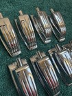 Lot Of 8 Vintage 70s 80s Ludwig Large Classic Bass Drum Or Tom Lugs - Chrome L 2