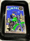 Zippo Joe Camel Motorcycle High Polish Chrome Cigarette Rjrtc 1996 Unfired