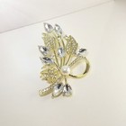 Brand New Alloy Flower Brooch Pin Women Scarf Clip Anti-slip Versatile Accessory
