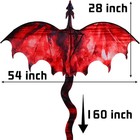 Jekosen Fiery Dragon 54  Huge Kite For Kids And Adults Easy To Fly Single Line S