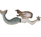Decorative Wooden Mermaid Wall Decor Nautical Hanging Plaque Sign Home Decor
