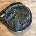 Vintage Buffalo Indian Native American Face Belt Buckle