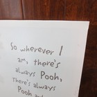 Wall Hanging Canvas So Wherever I Am There s Always Pooh 23 5  X 17 5  Decor